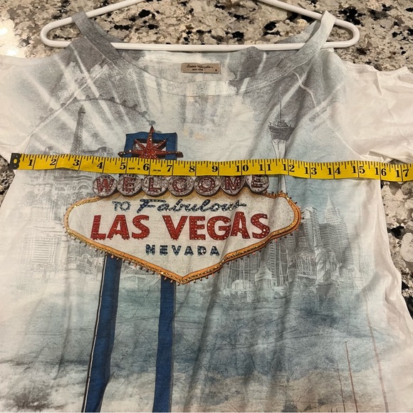 Sweet Gisele blingy las vegas top size small New with tags - Picture 3 of 5